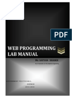 Web Programming Lab Manual