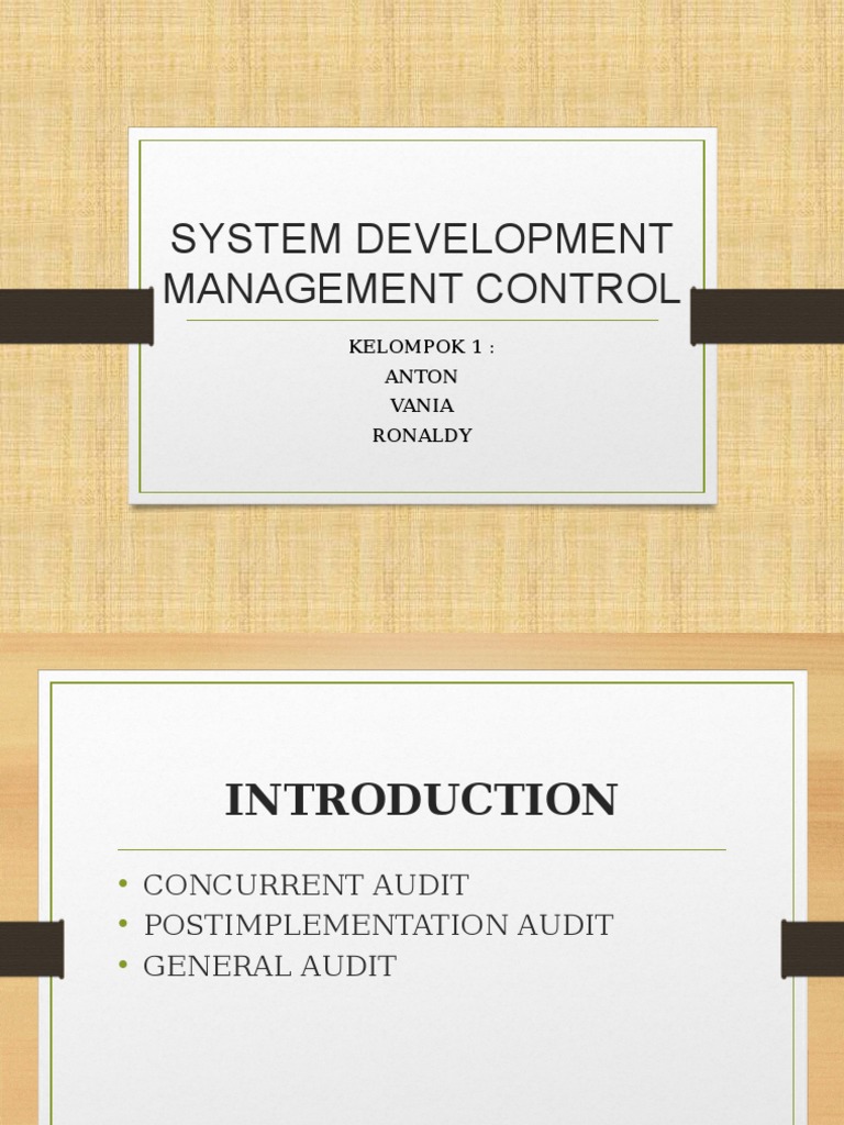 System Development Management Control | PDF
