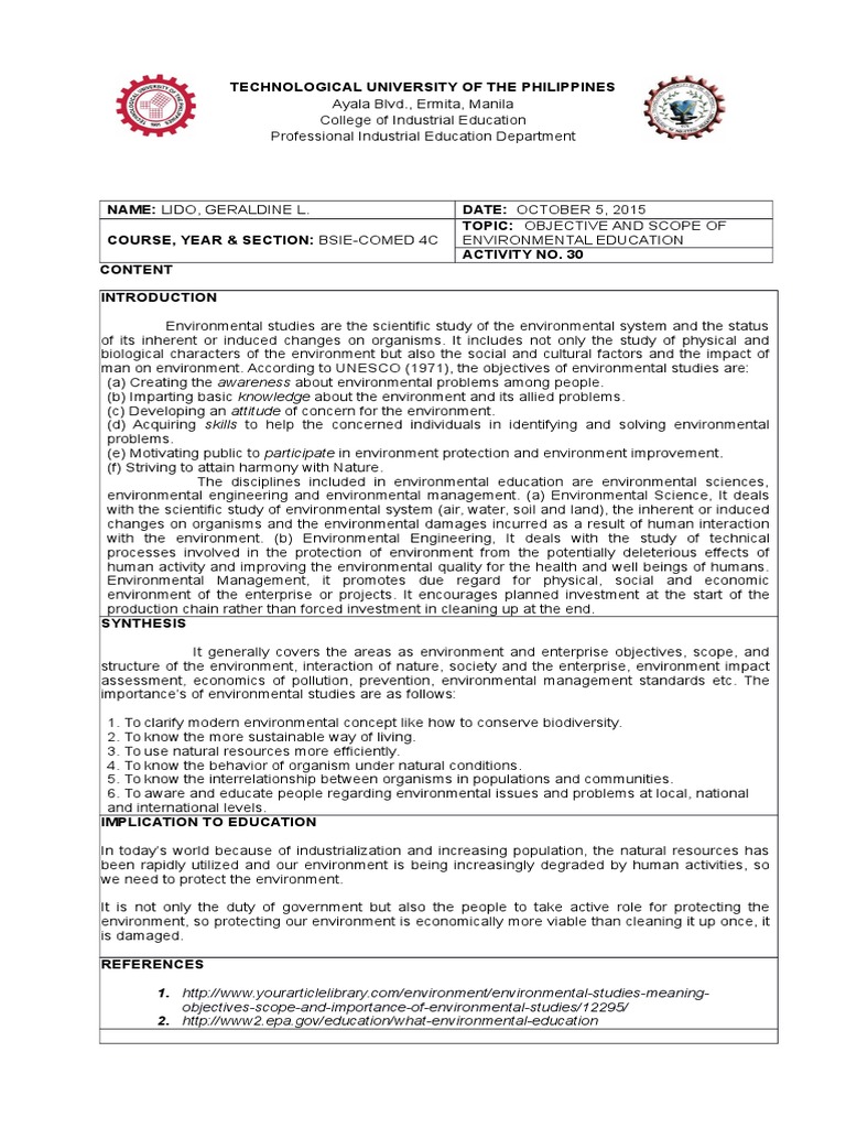 Environmental impact assessment pdf notes picture