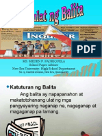 Pagsulat NG Balita PDF