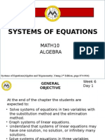 Systems of Equations Lesson 5