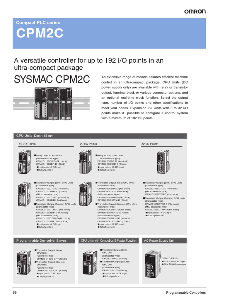 CPM2C Datasheet | PDF