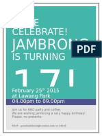 Come Celebrate! Is Turning: Jambrong