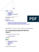 14 Notebookessential Np-rv415-A05cl - Características Samsung