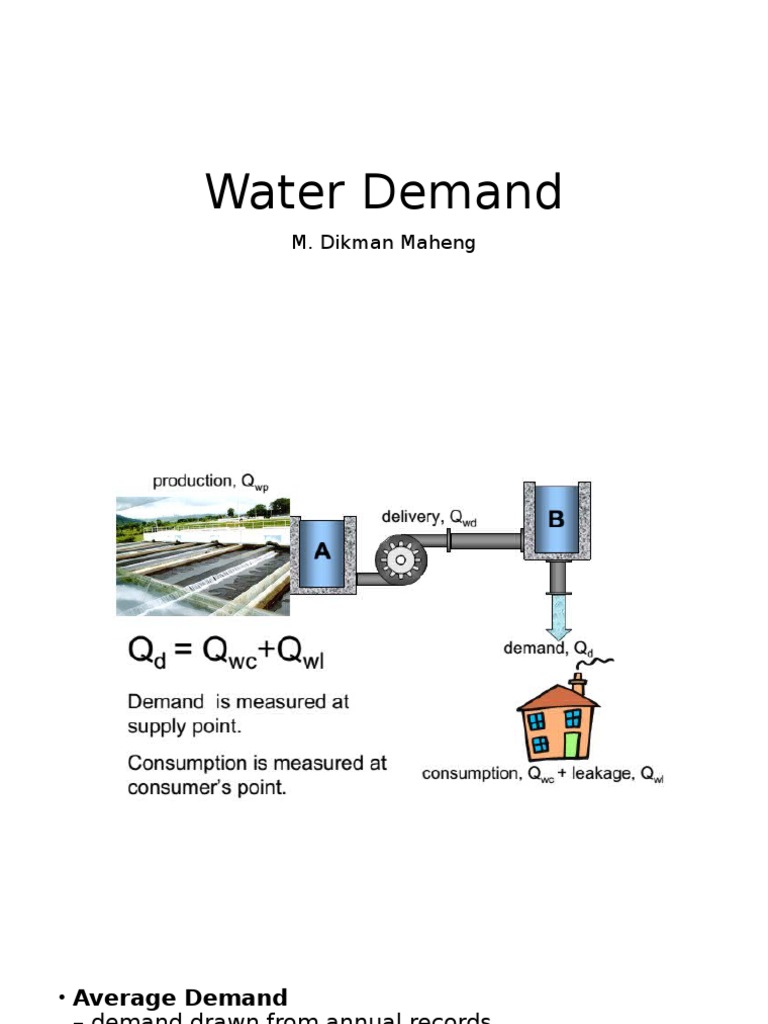 Water Demand Analysis and Forecasting | PDF