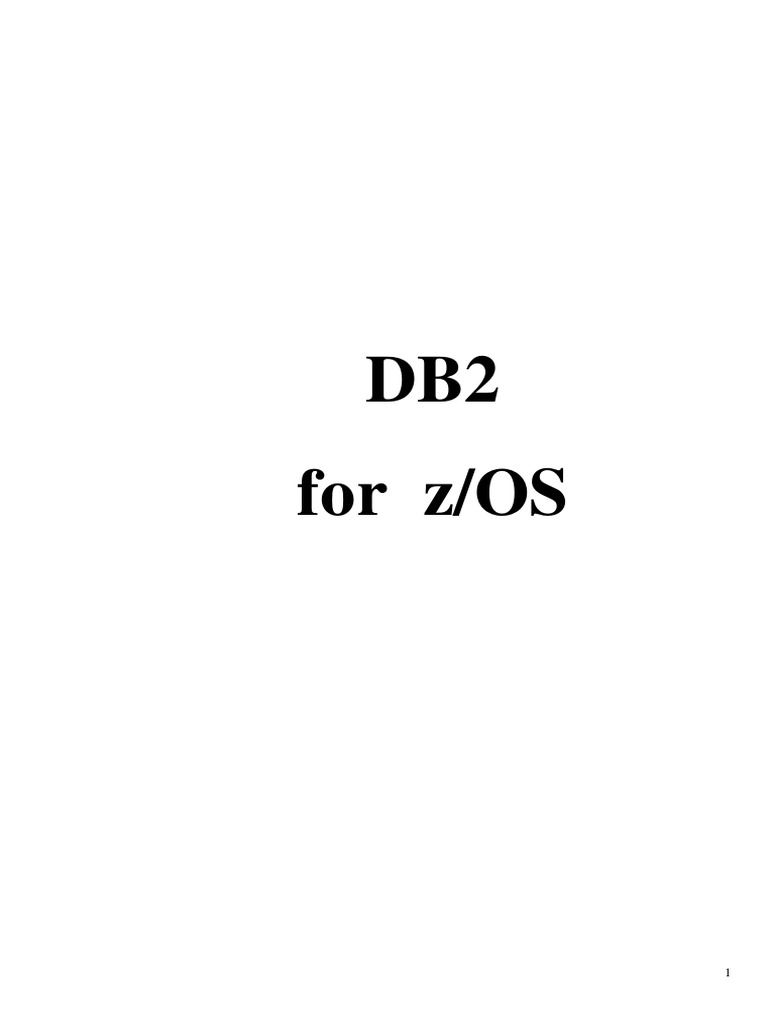 DB2 Concepts for z/OS Overview | PDF | Ibm Db2 | Sql