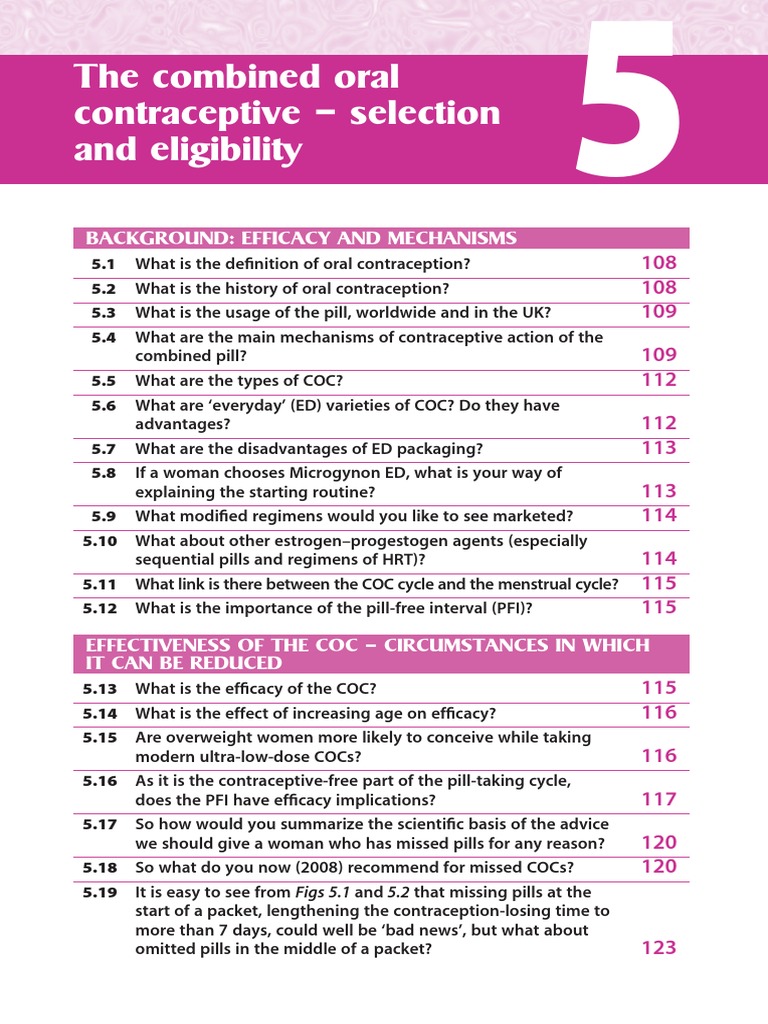 Contraception Your Questions Answered | PDF | Combined Oral ...