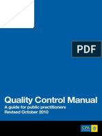 Quality Control Manual