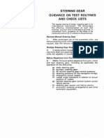 N11 Steering Gear Guidance On Test Routines and Check Lists