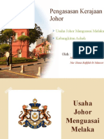 Pengasasan Kerajaan Johor