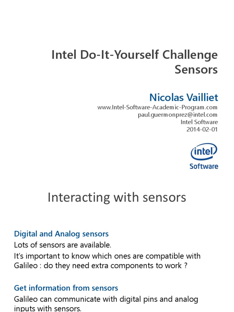 IntelAcademic IoT 10 Sensors | PDF | Electronic Circuits | License