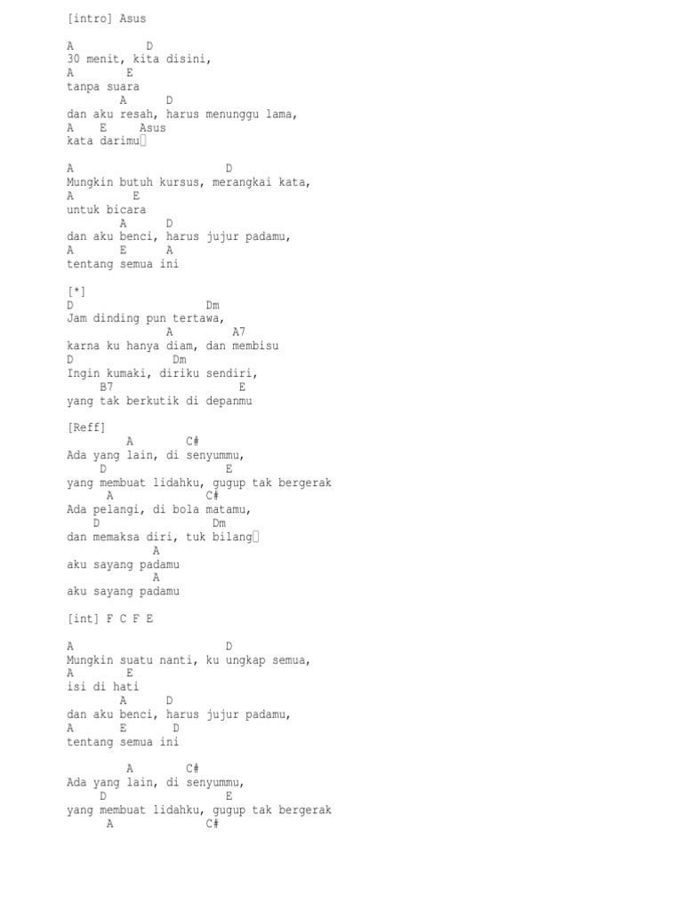 Chord Jamrud Pelangi Di Matamu