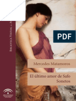 Mercedes Matamoros - El Último Amor de Safo - Sonetos