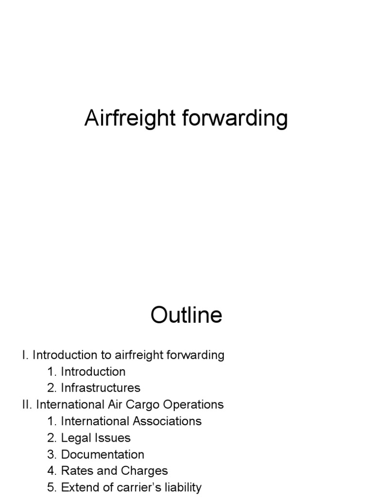 Air Freight | PDF | Industries | Transport