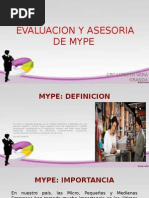 Evaluacion y Asesoria de Mype