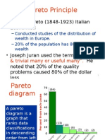 Pareto Principle: - Alfredo Pareto (1848-1923) Italian Economist