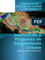 ZONIFICACION Y EQUIPAMIENTO DE LA CIUDAD DE HUANUCO.pptx