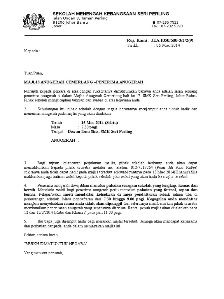 Cara Tulis Surat Rasmi Ketidakhadiran Ke Mesyuarat
