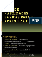 Evaluación de habilidades básicas para el aprendizaje en niños de 5 a 8 años