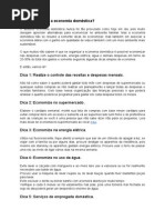 Como Organizar a Economia Doméstica?