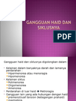 Gangguan Haid Dan Siklusnya