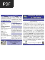 BOLETIM de 14-03-10 - CONGREGAÇÃO