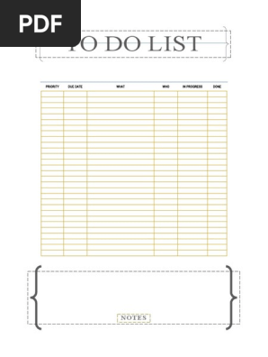 to do list