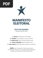 Manifesto Leg is Lativ as 2015 Be