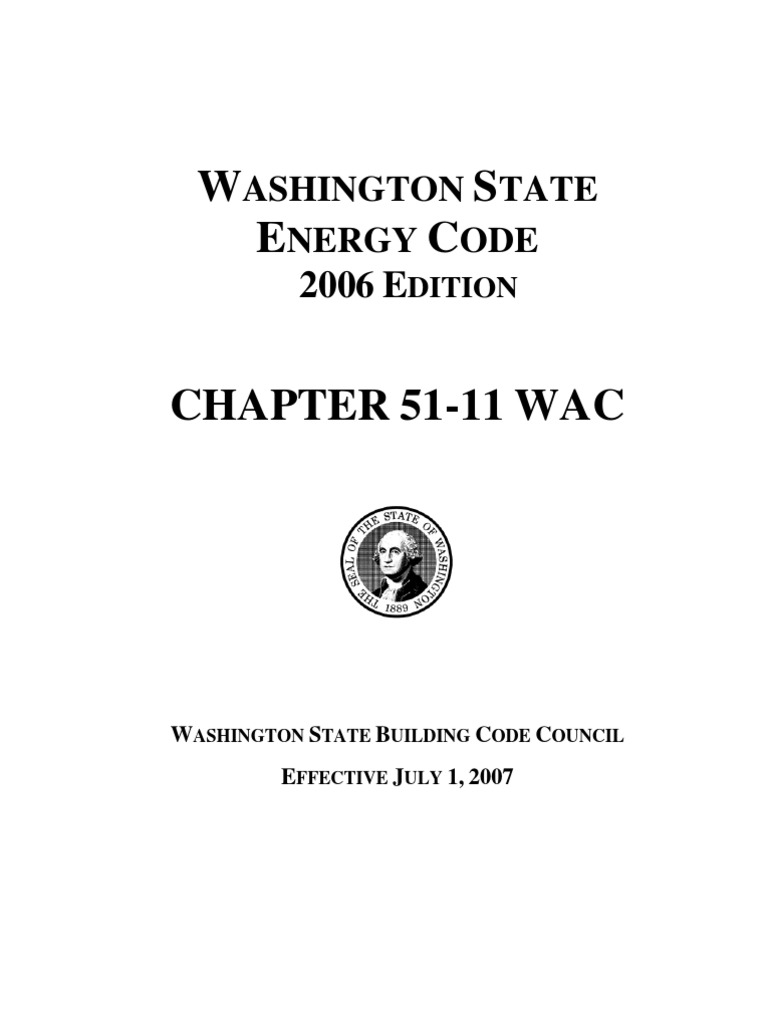 Washington State Energy Code PDF Building Code Hvac
