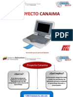 Formación para El Personal Docente PROYECTO CANAIMA