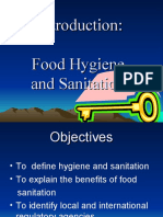 Introduction To Food Hygiene and Sanitation