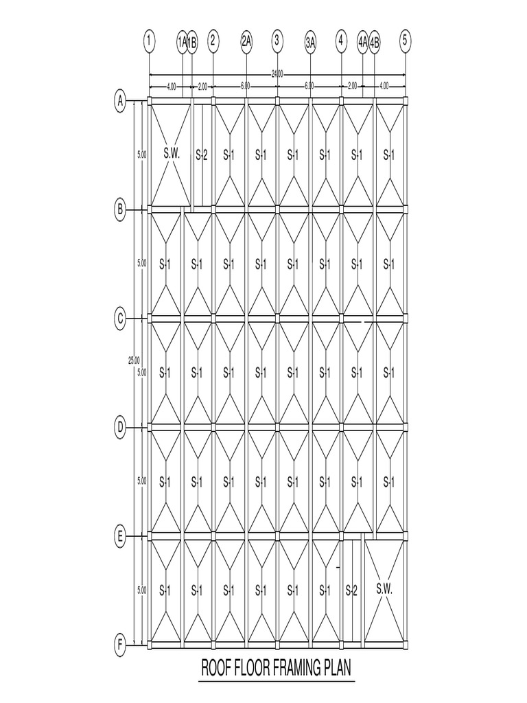Roof Floor Framing Plan | PDF