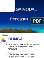 Ekonomi Teknik 2a BUNGA MODAL Pendahuluan