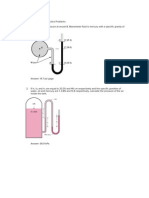 Fluid Statics Practice Problems