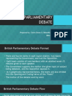British Parliamentary Debate