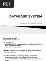 Database System: Beta Noranita, S.Si., M.Kom. Computer Science - Diponegoro University