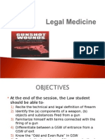 Legal Medicine - Gunshot Wound