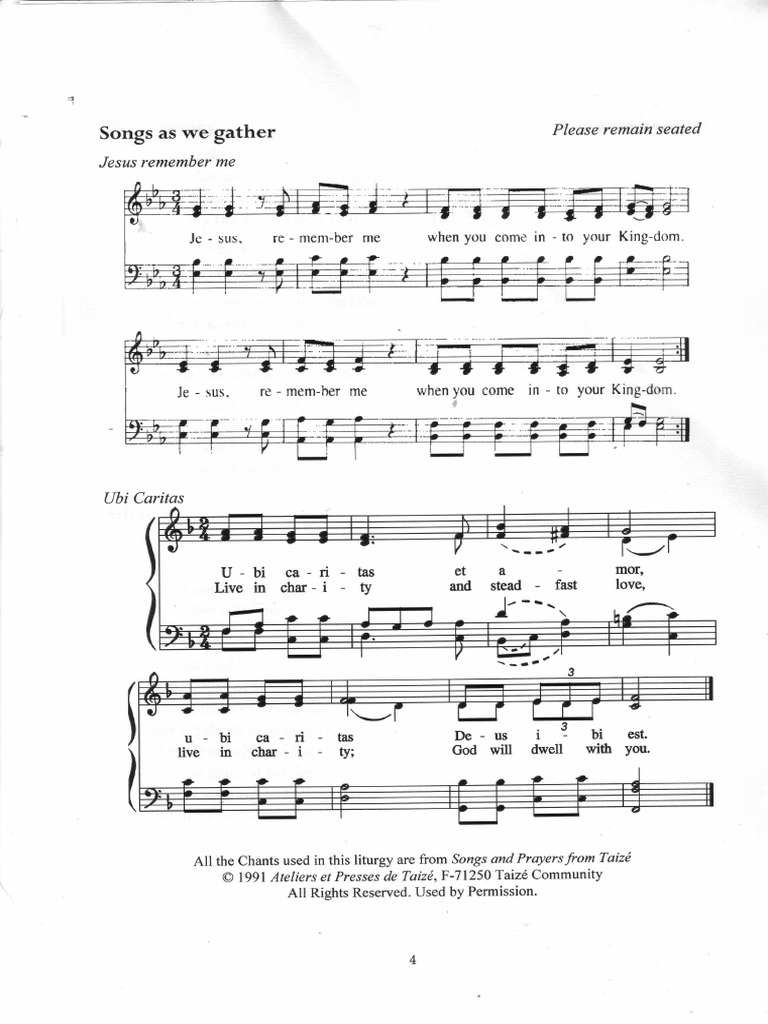 Taize | PDF | Lord's Prayer | Christian Worship And Liturgy
