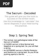 Sacral OMM Diagnosis Techniques | PDF | Anatomical Terms Of Motion ...