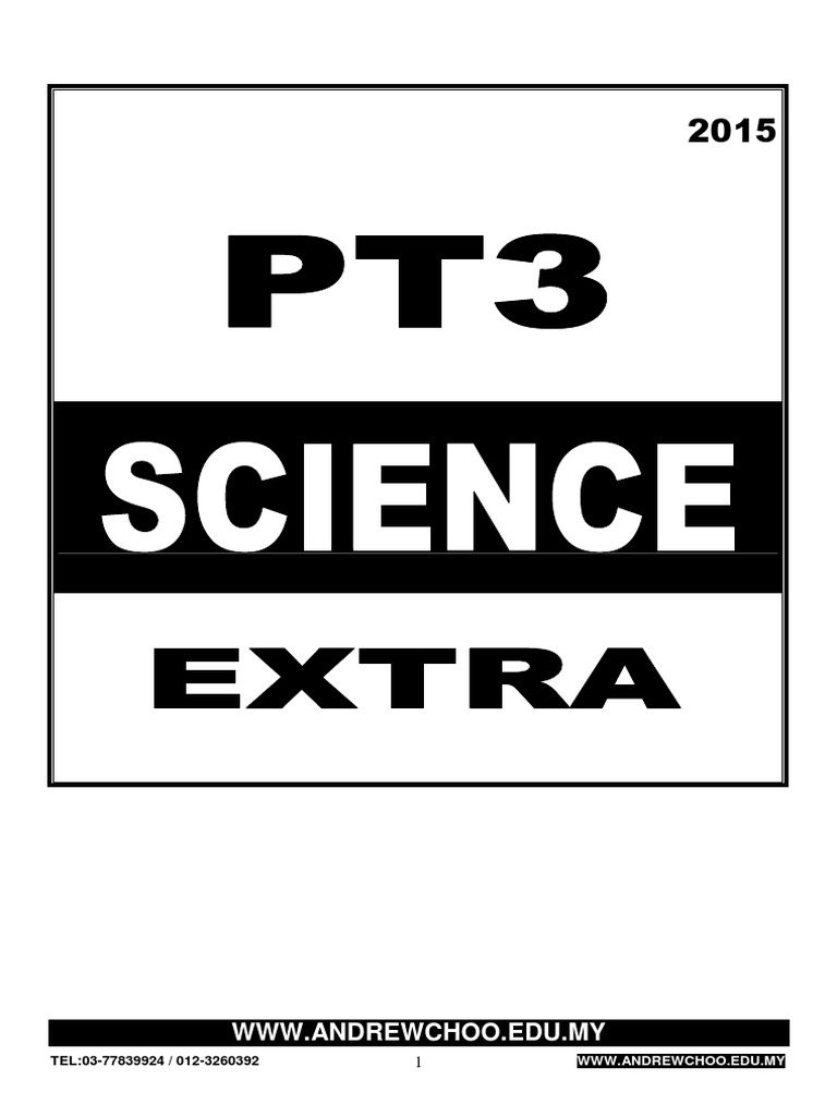 2015 Pt3 Science Extra Questions