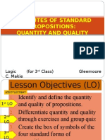 Quality & Quantity of Categorical Propositions