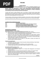 Chronological Professional Investment Analyst Resume