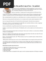 Tea Preparation Algorithm and Flowchart | PDF | Tea