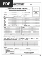 Admission / Registration Form: Sikkim