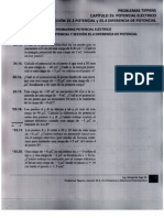 Solución Problemas Tippens Sección 25-3, 25-4, Potencial y Diferencia Potencial