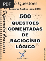 RACIOCINIO LOGICO-500 questoes comentadas.pdf