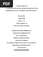 Comparative Study of Life Insurance