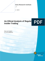 An Ethical Analysis Od Regulating Insider Trading