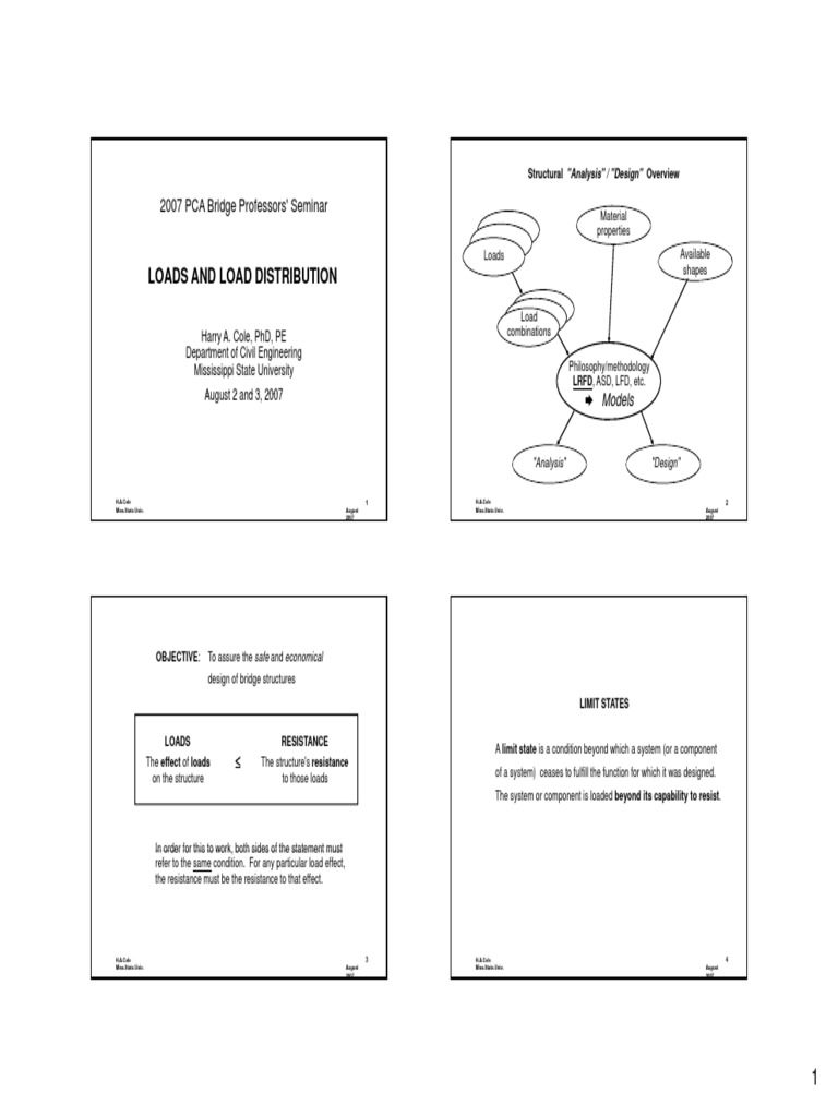 Bridge Load Distribution and Analysis | PDF | Structural Load ...