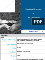 Functional Overview of Oracle Bills of Material